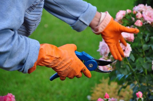 Pressure washing a patio to improve safety and appearance