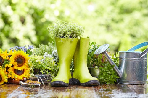 Garden maintenance terms section with service agreement details